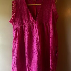 Women’s pink sleeveless sundress